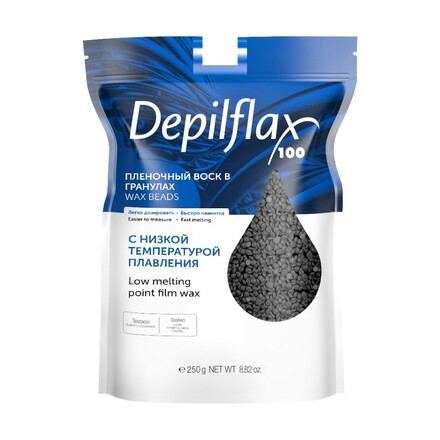Depilflax Воск Пленочный EXTRA Elastic, в гранулах, Черный 250 гр 
