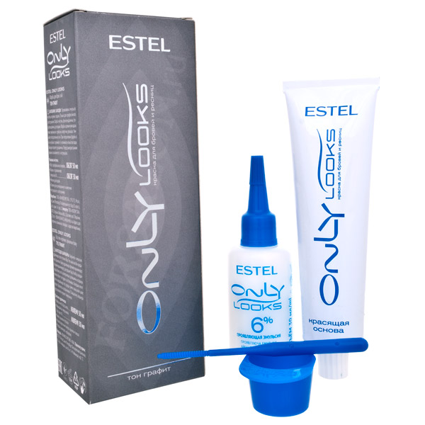 ESTEL ONLY Looks  графит (краска д/бровей и ресниц) 50/30мл