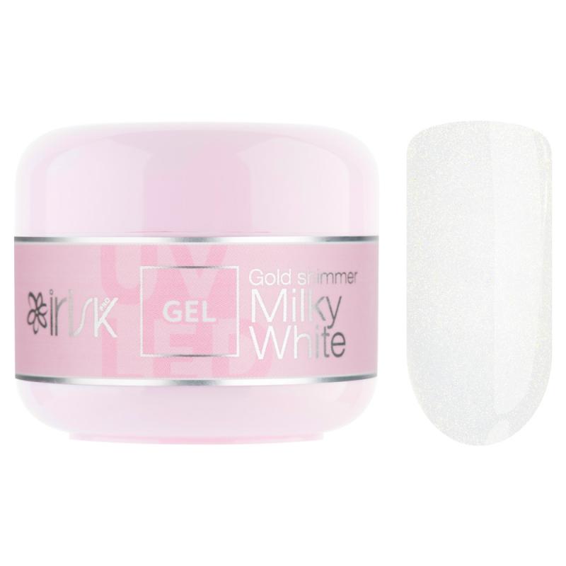 Гель ABC Milky White Gold Shimmer Limited collection, 15мл