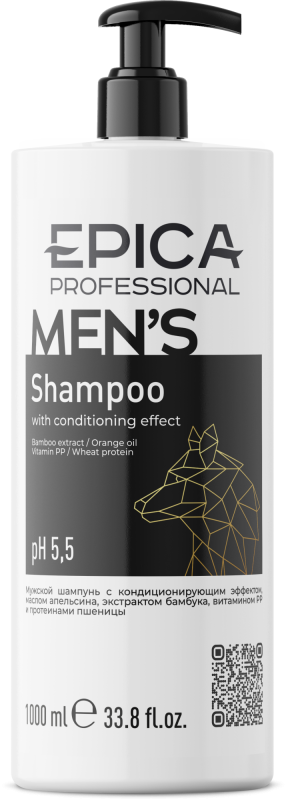 EPICA Professional Men's Мужской шампунь, 1000 мл.
