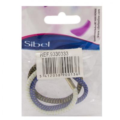 Резинки для волос 3шт.люрекс  SIBEL