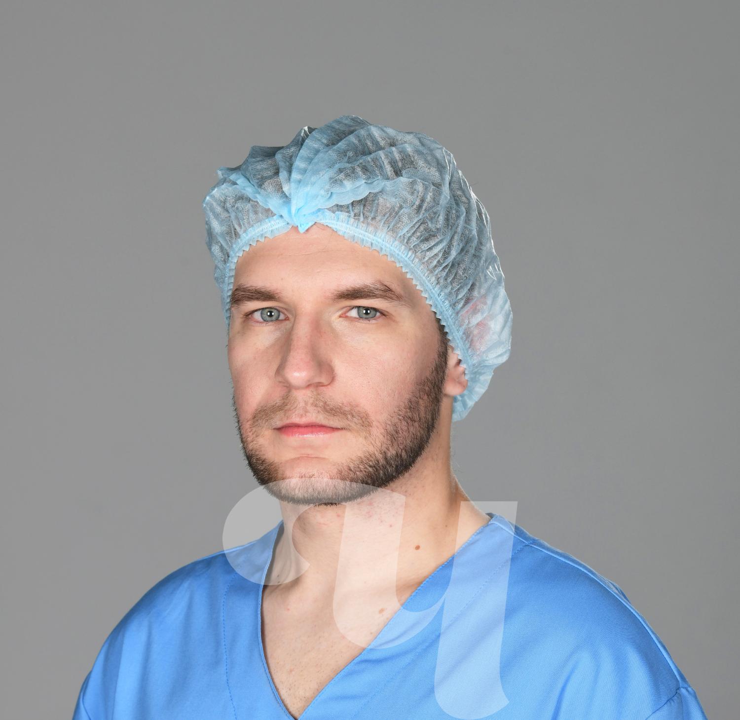 Шапочка Шарлотка голубая 50шт/упк Чистовье