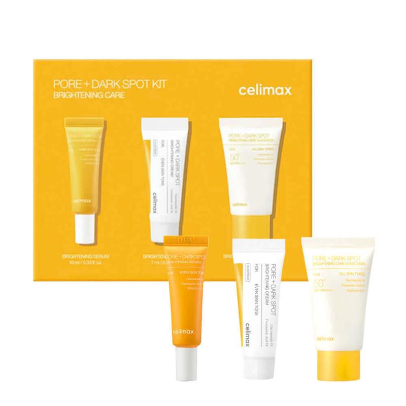 CELIMAX Набор миниатюр для выравнивания тона Pore+Dark Spot Brightening Kit